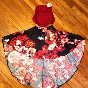 Girls size 12 high low dress